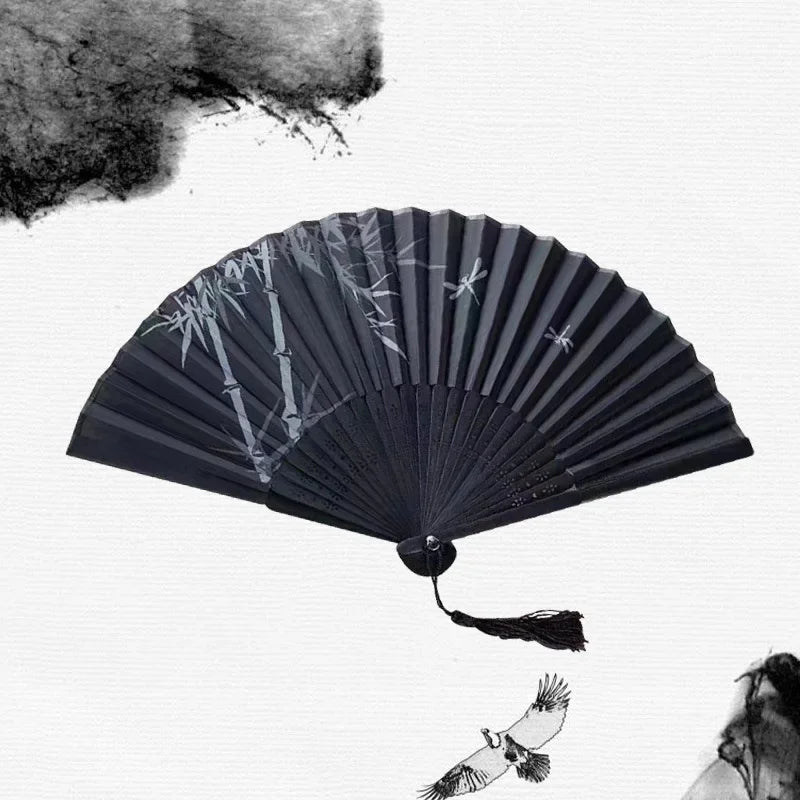Elegant Silk Folding Fans - Chinese & Japanese Inspired