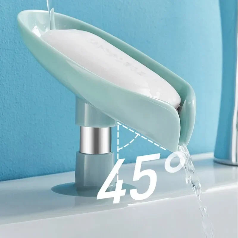 Leaf-Shaped Drain Soap Holder - Keep Your Bathroom Tidy